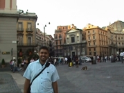 Io a Napoli, Italia (Piazza del
                              Plebiscito)